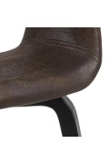 Krzesło Nova brązowe eko skóra - ACTONA